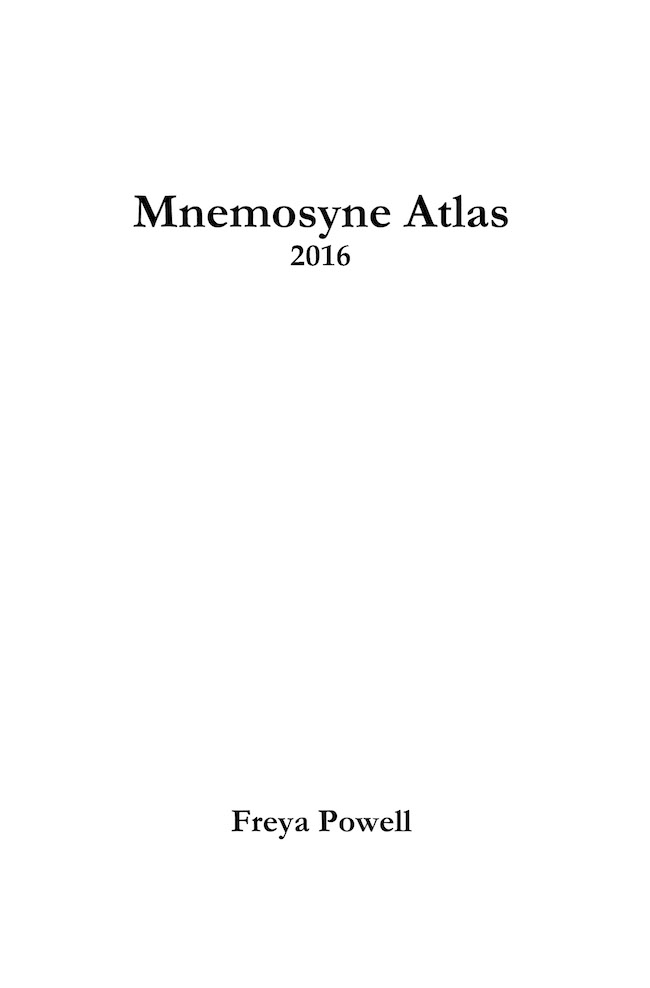 Mnemosyne Atlas 2016